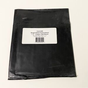 Presensitized Copper Clad PCB Board 6x6" Single Sided 1/16" Cat #609